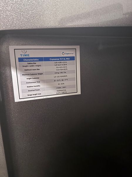 2020 used Cryosense cryotherapy machine, Madrid, Spain - foto 3